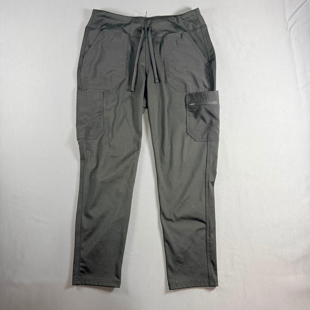 Carhartt Cargo Style Active Pants Drawstring Waist Tapered Leg Black Women's M/L